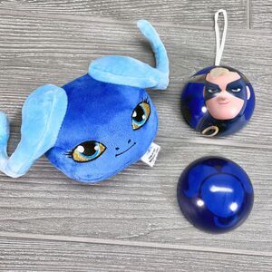 Miraculous Ladybug Ivan Minotaurox Stompp Kwami Plush and Tin Ornament MiraBall
